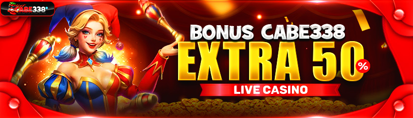 BONUS 50% LIVE CASINO