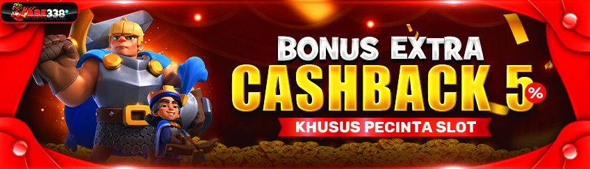 BONUS CASHBACK 5% KHUSUS PECINTA SLOT